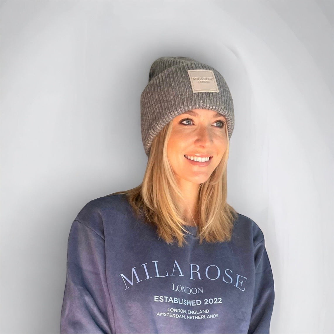 Winter Wool Hat Beanie Hat Grey