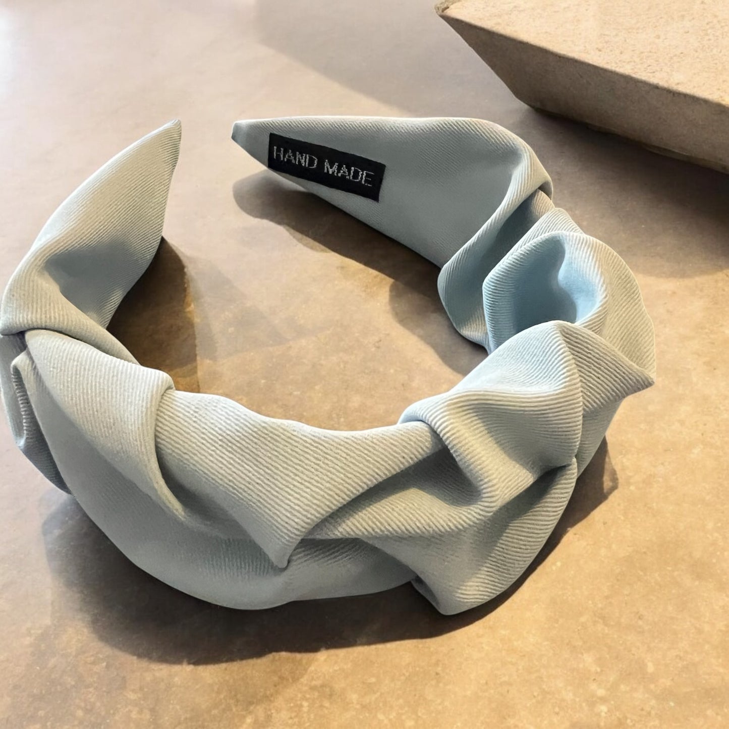 Handmade Rouged Hairband Ash Blue
