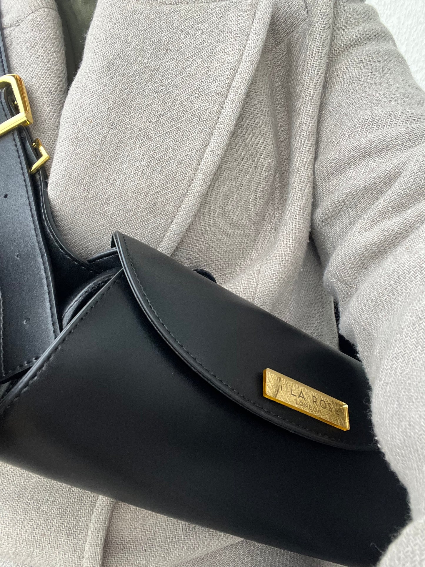 Black Alexa Shoulder & Crossbody Bag