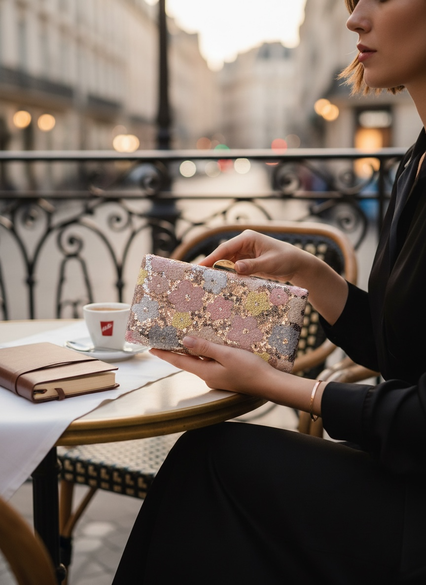 Anastasia Blossom Clutch Bag