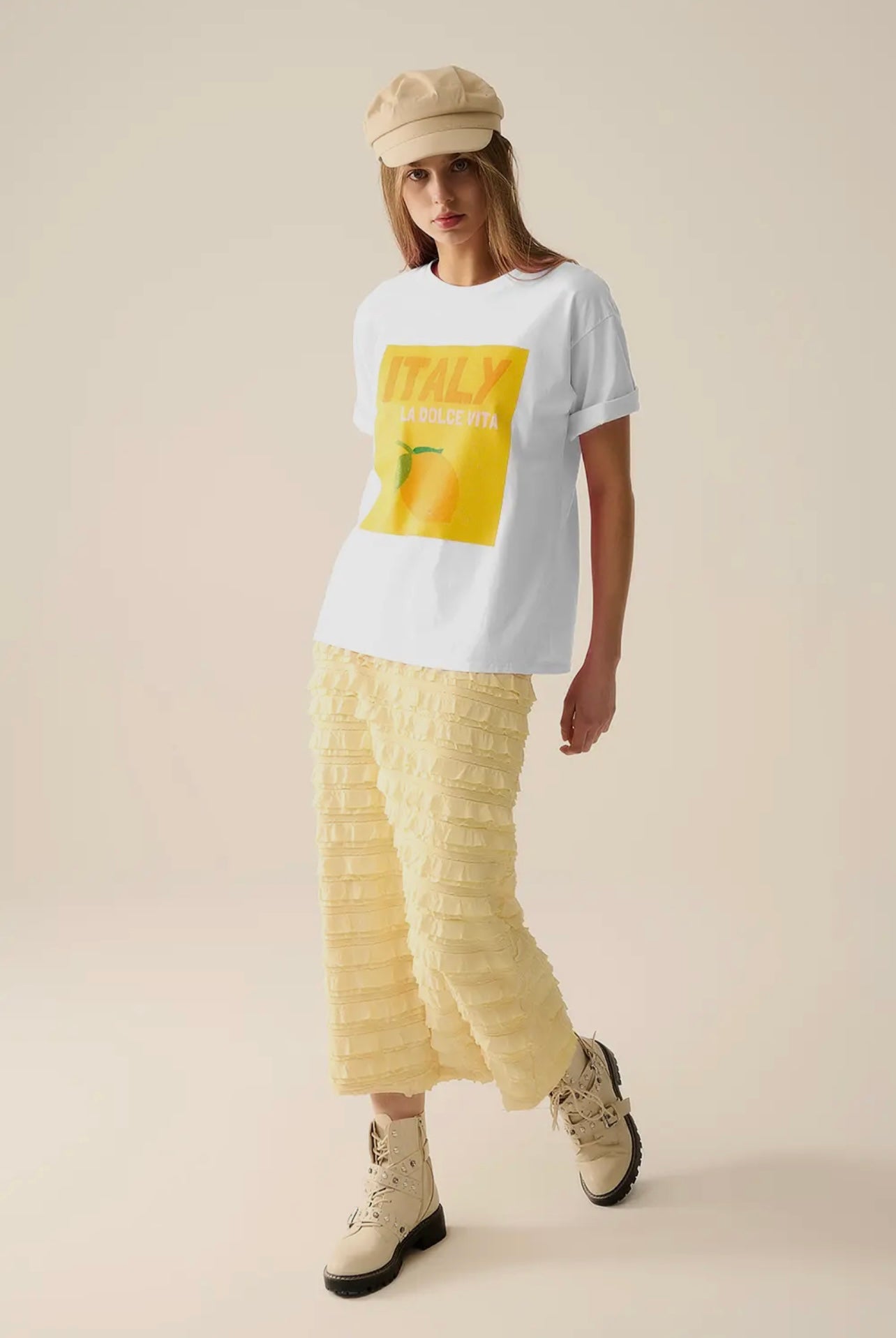 Italy La Dolce Vita Baby White T-Shirt