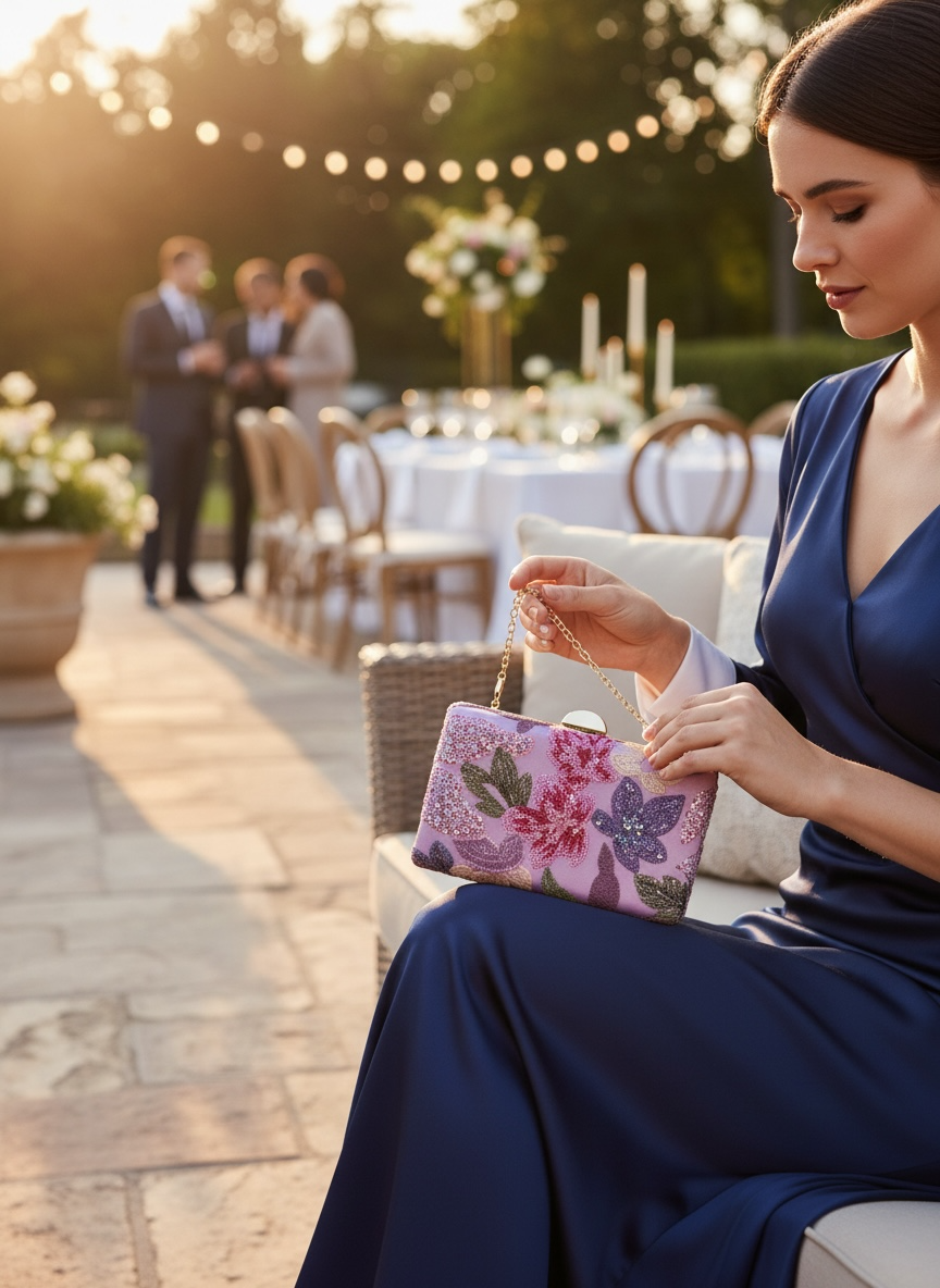 Elena Blossom Clutch Bag