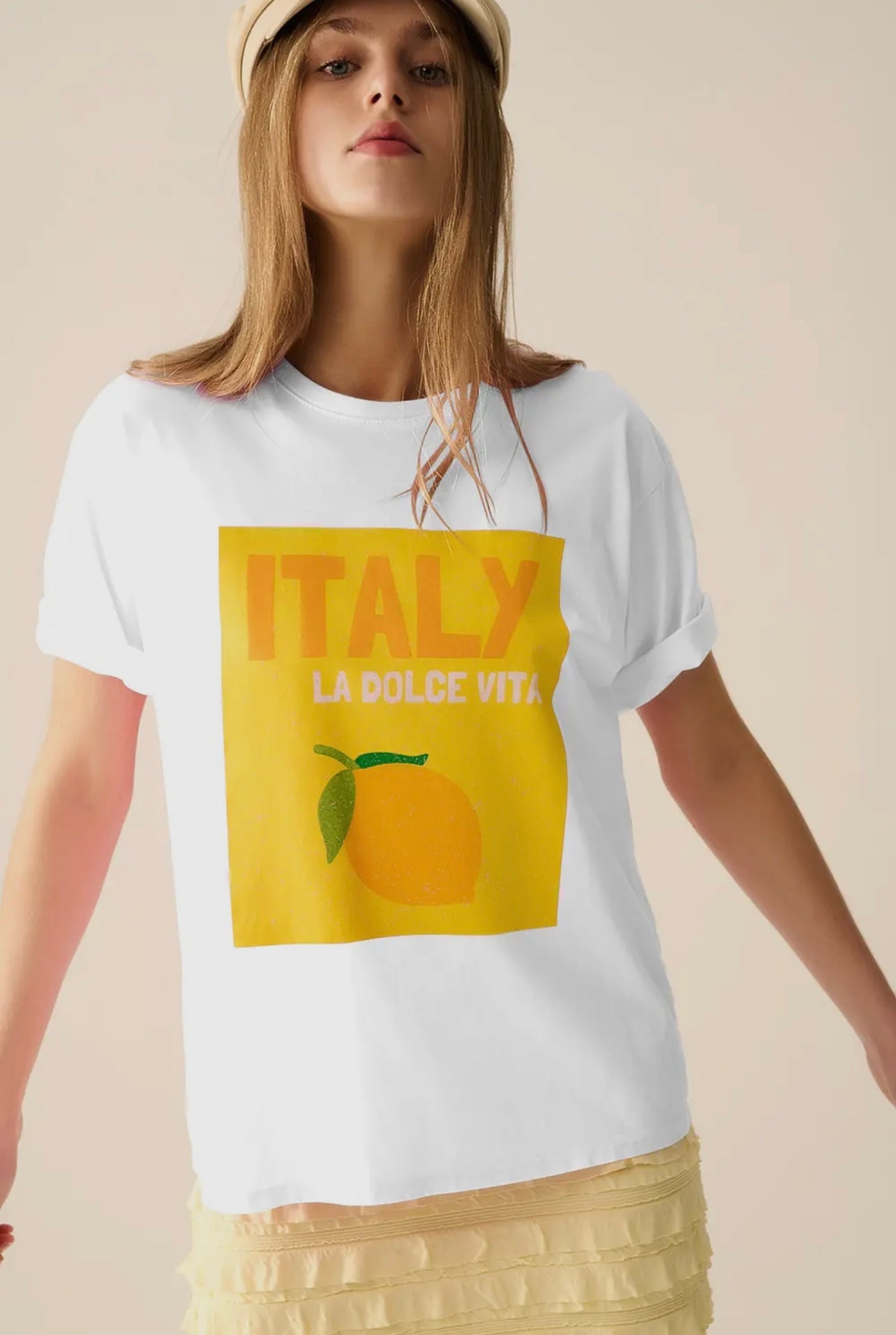 Italy La Dolce Vita Baby White T-Shirt