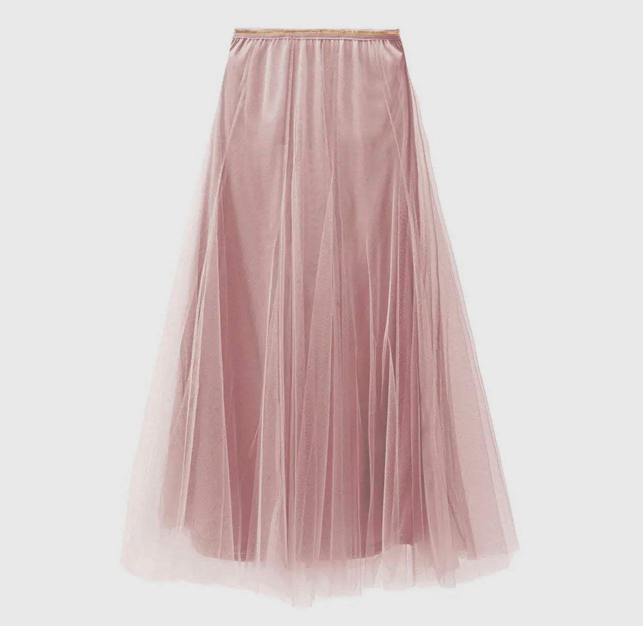 Glamour & Grave Elegant Tulle Midi Skirt in Sage