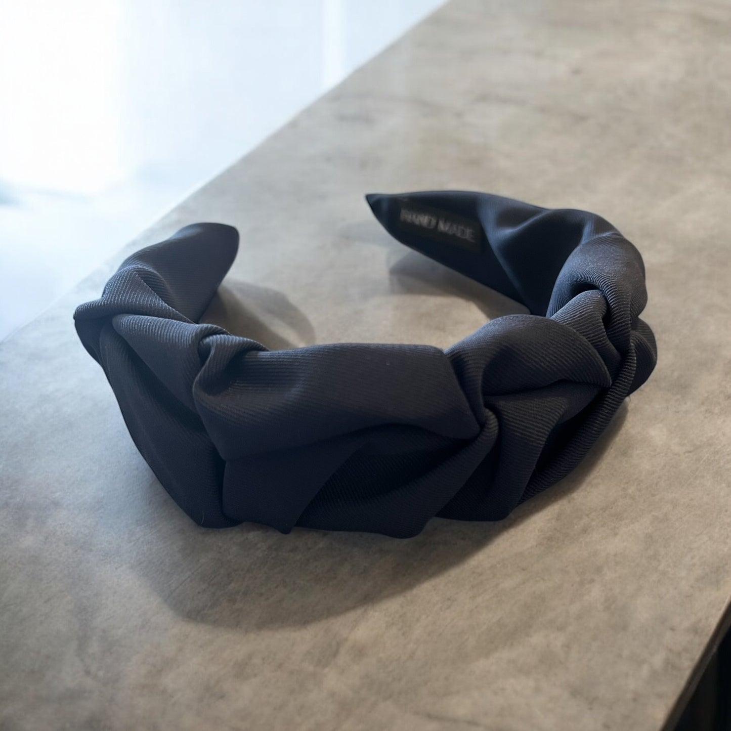 Handmade Rouged Hairband Ash Blue