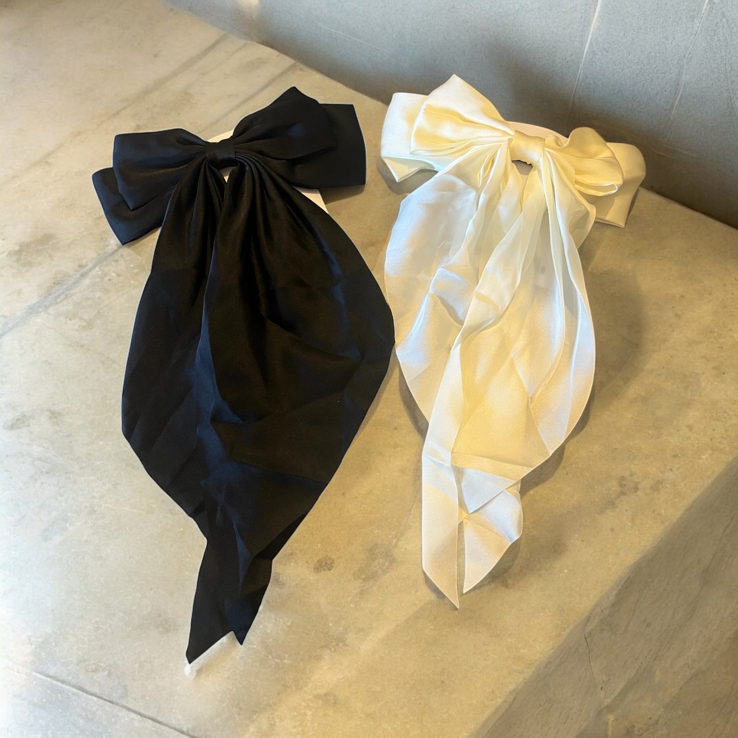 Satin Hair Bow Know Clip In Hair Accessory