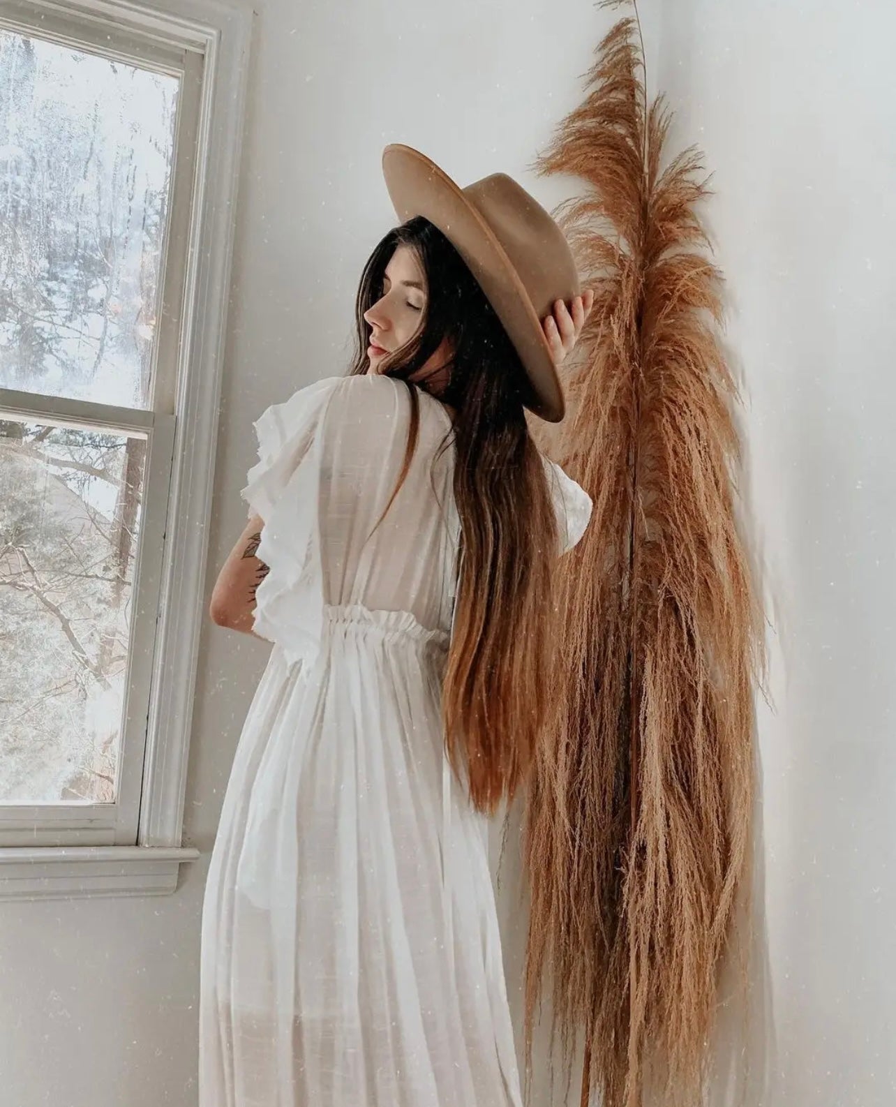 Maxi beach cover up with short sleeve