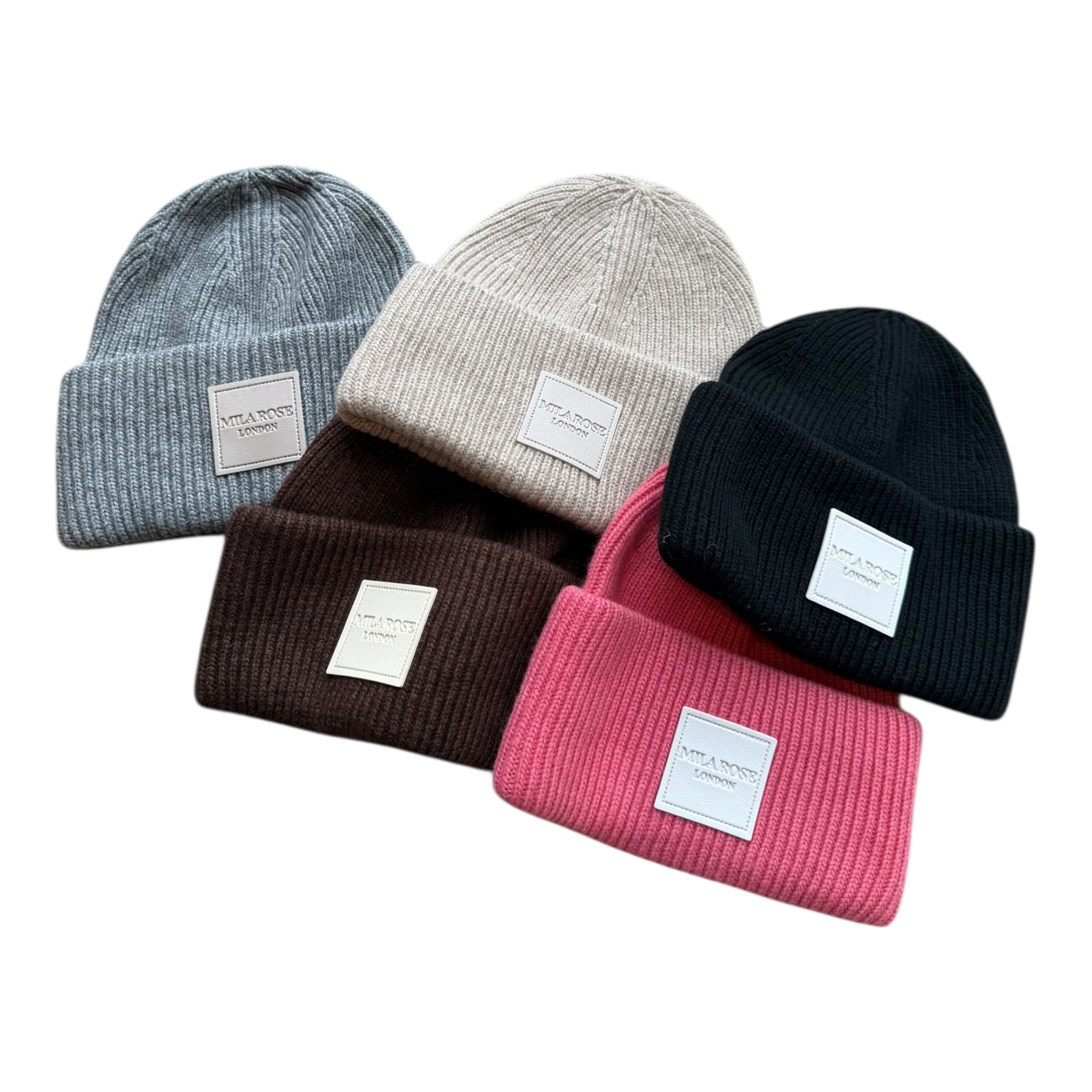 Winter Wool Hat Beanie Dusky Brown