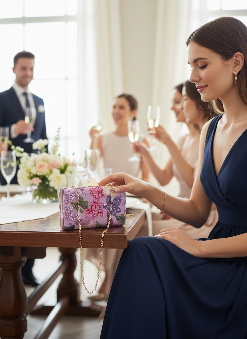 Elena Blossom Clutch Bag