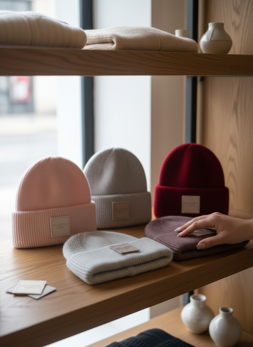 Pre Order Blossom Knit Beanie Red Rouge