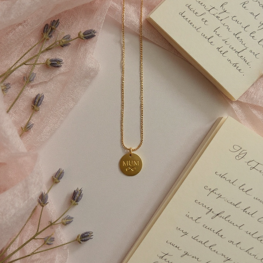 Infinity Love Links Necklace Gold Mum Necklace