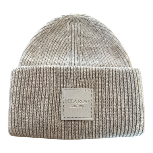 Winter Wool Hat Beanie Dusky Brown