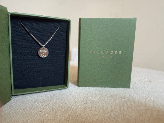 Personalised Infinity Disc Pendant Necklace | Custom Engraved Jewellery