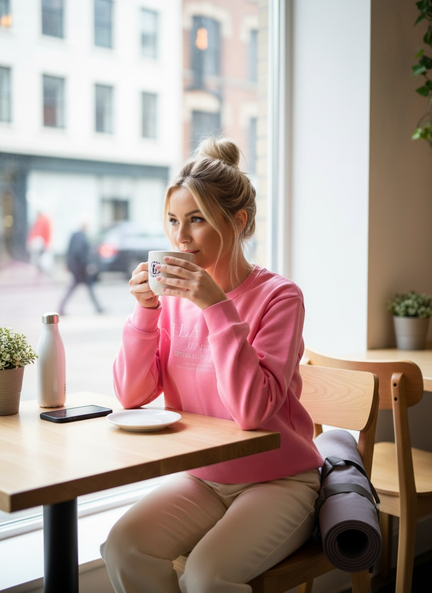 Mila Rose London Pink Crewneck Sweatshirt - 100% Cotton