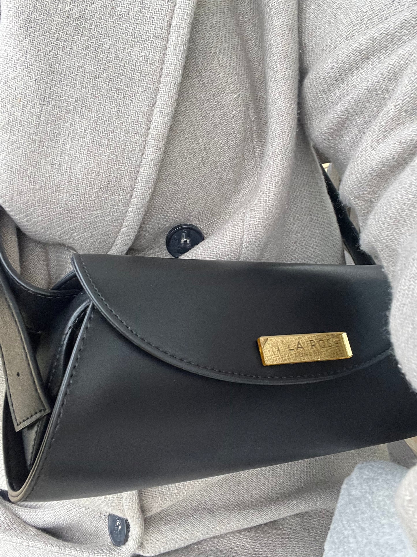 Black Alexa Shoulder & Crossbody Bag