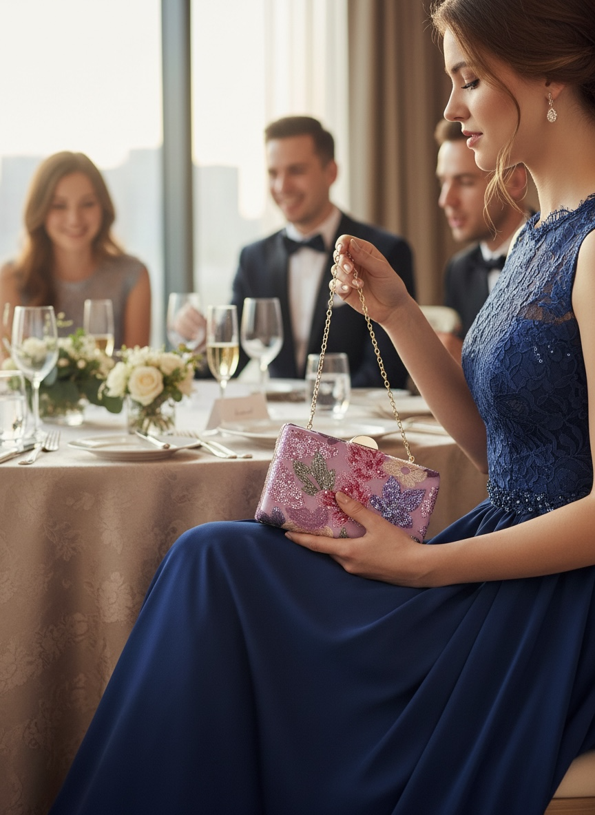 Elena Blossom Clutch Bag