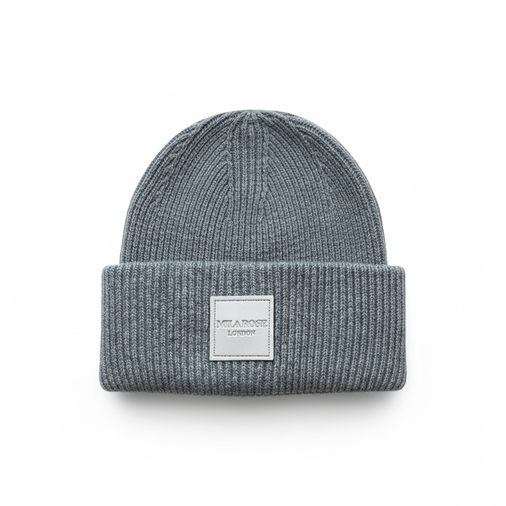 Winter Wool Hat Beanie Hat Grey
