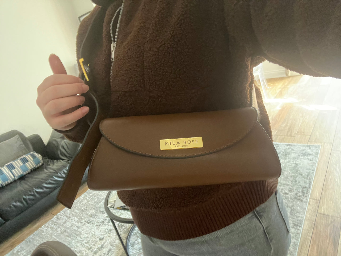 Brown Alexa Shoulder & Crossbody Bag