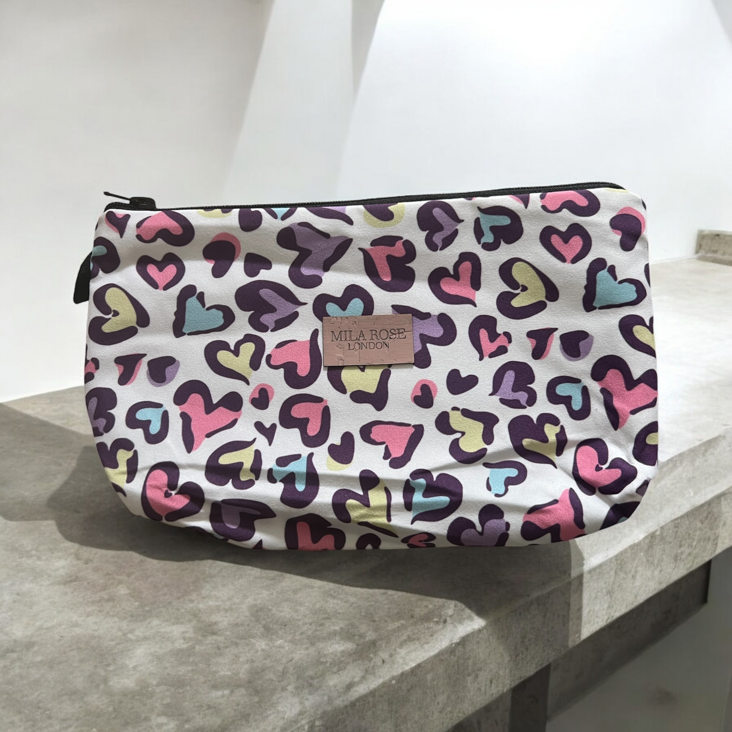 Cosmetic Pouch Multicoloured Hearts