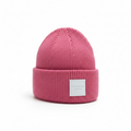 Winter Wool Hat Beanie Hot Pink