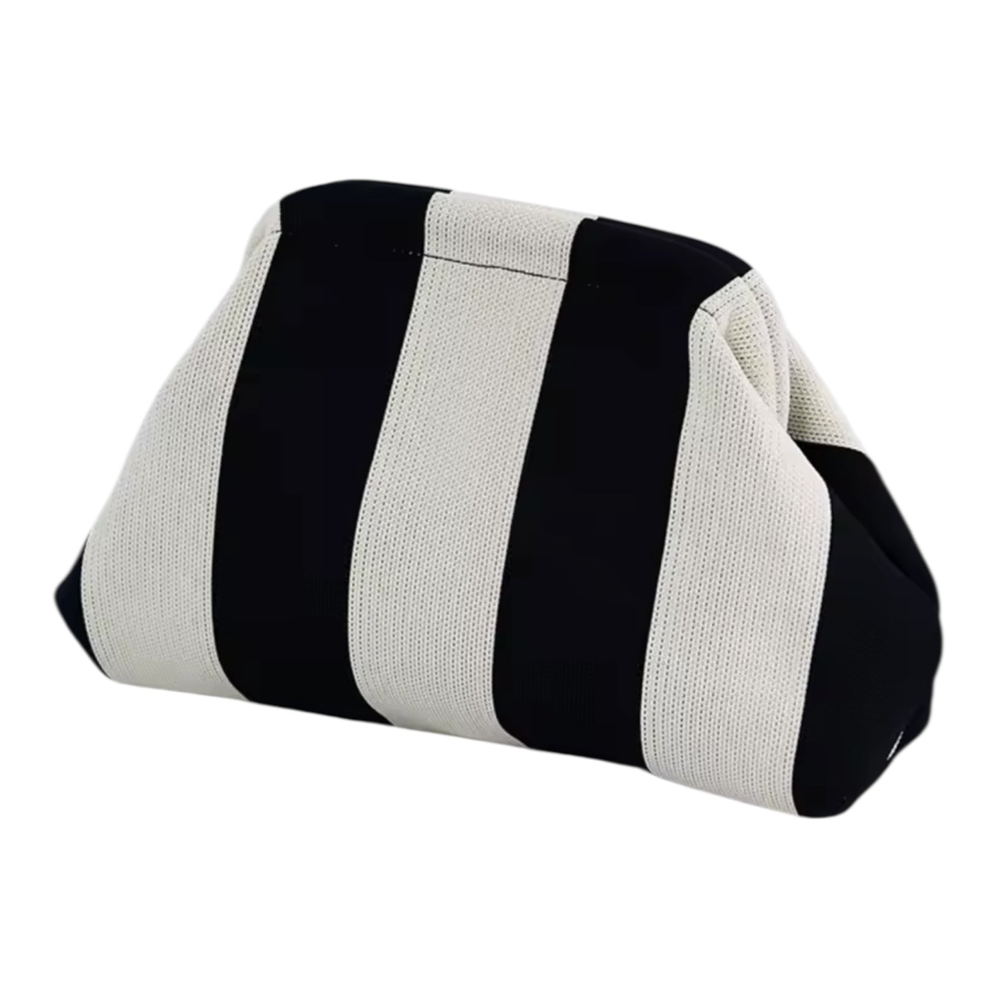Sunny Shores Crochet Clutch Black & White