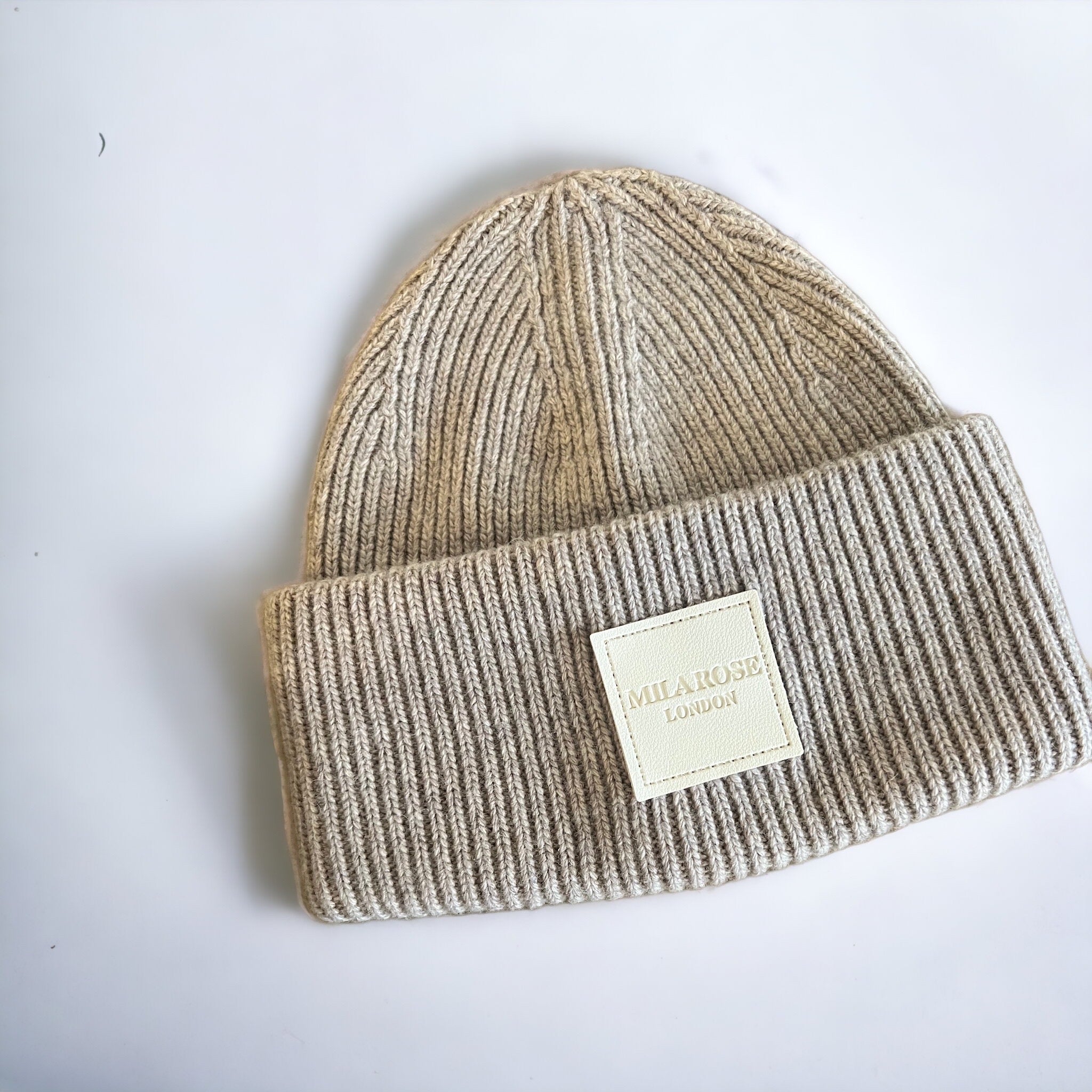 Winter Wool Hat Beanie Dusky Brown