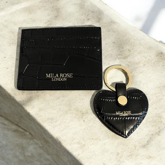 Leather Card Holder & Key Ring