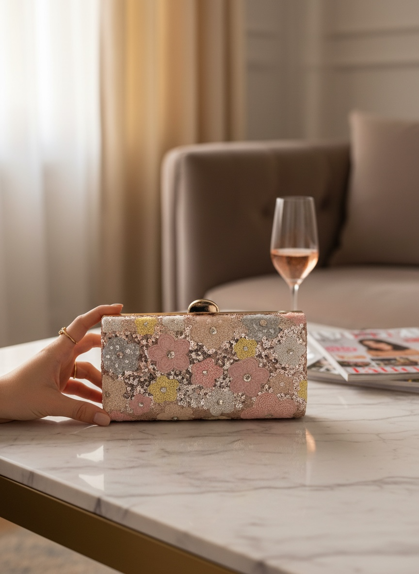 Anastasia Blossom Clutch Bag