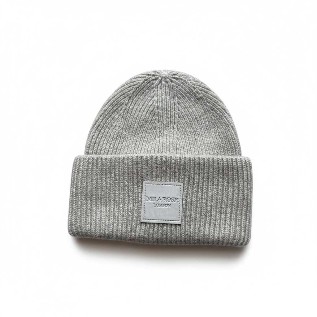 Winter Wool Hat Beanie Dusky Brown