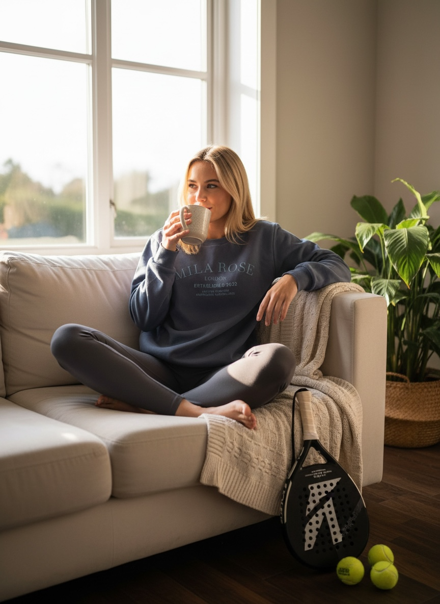 Mila Rose London Navy Crewneck Sweatshirt - 100% Cotton