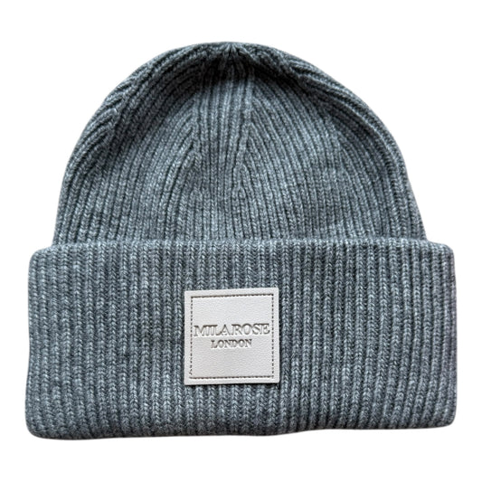 Winter Wool Hat Beanie Hat Grey