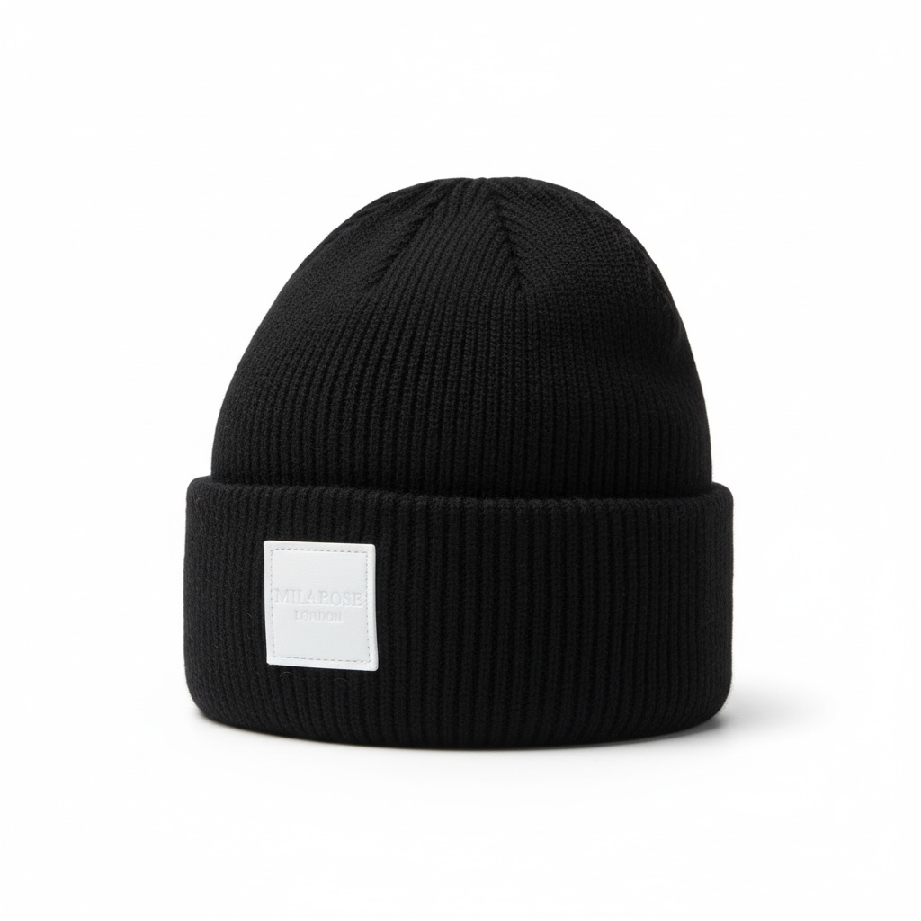 Winter Wool Hat Beanie Hat Dusky Black