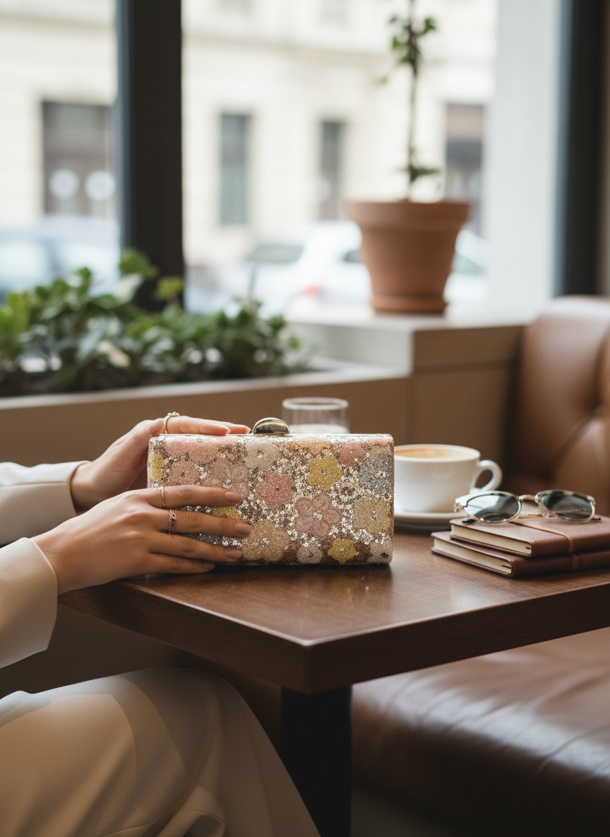 Anastasia Blossom Clutch Bag