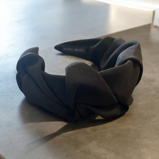 Handmade Rouged Hairband Black