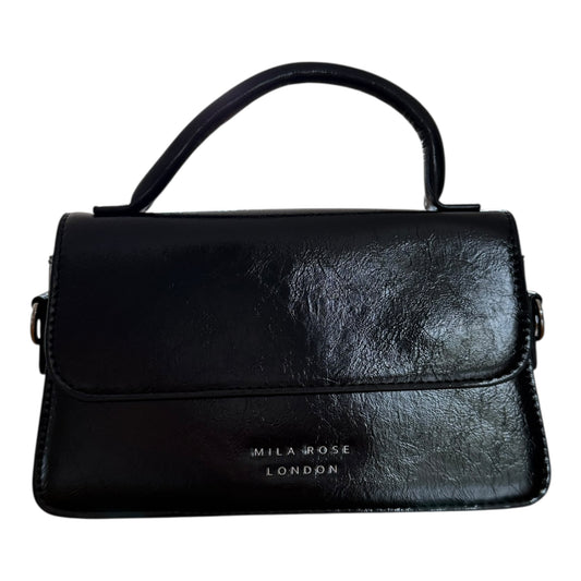 Alex Black Clutch Bag with Attachable Cross Body Strap
