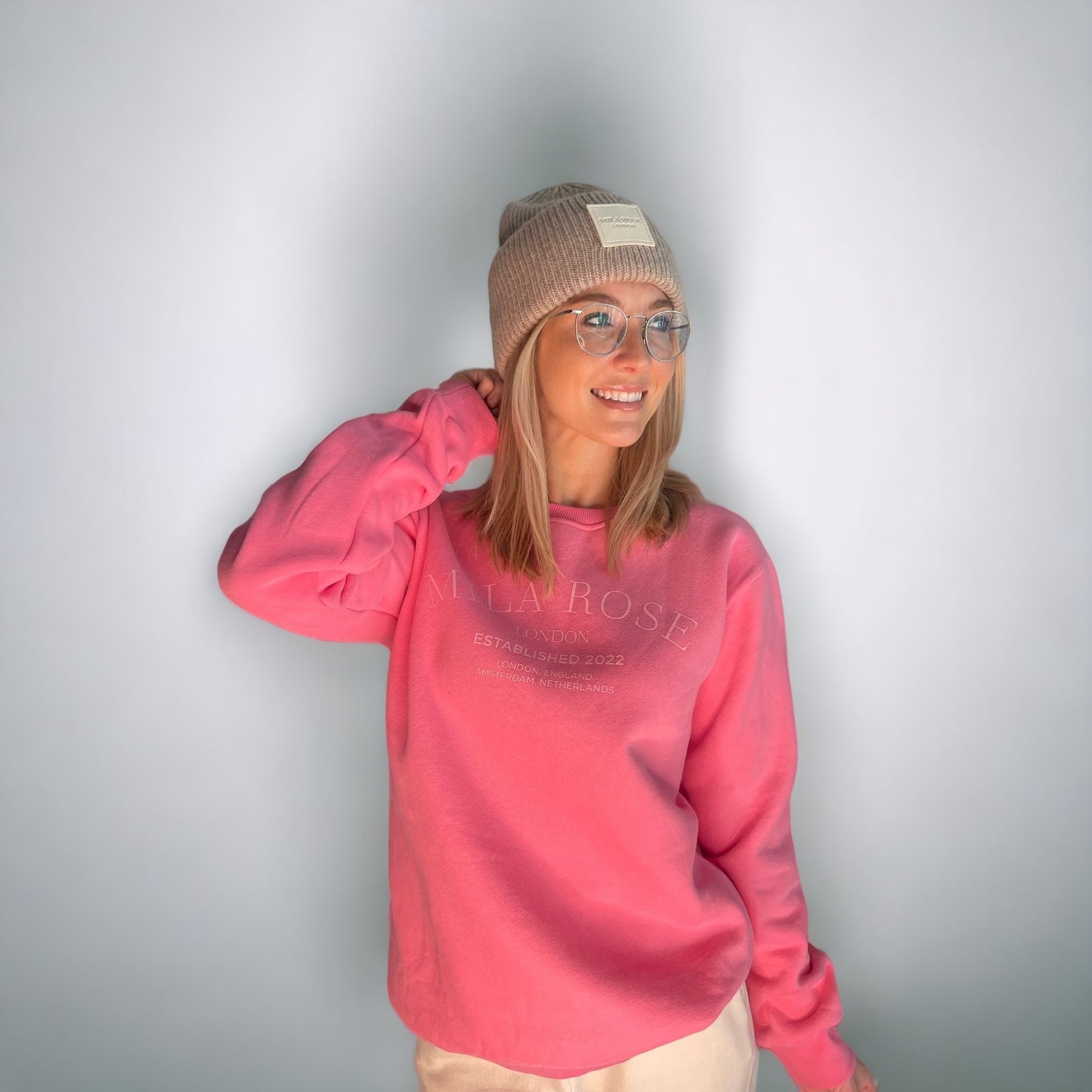 Oversized Sweatshirt Hot Pink