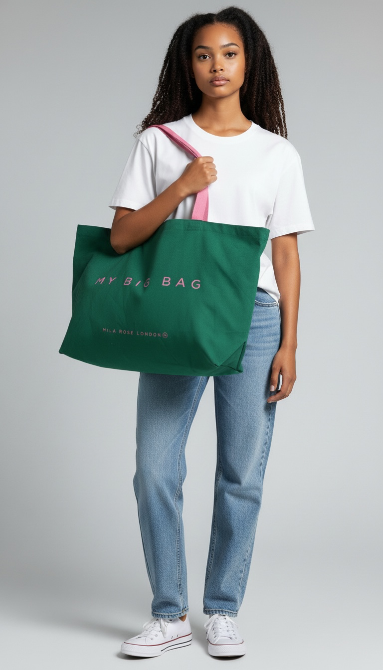 My Big Bag Oversized Cotton Shopper Tote