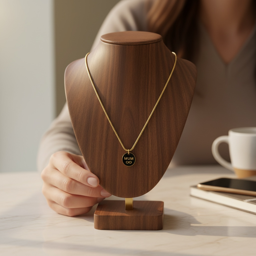 Infinity Love Links Necklace Gold Mum Necklace