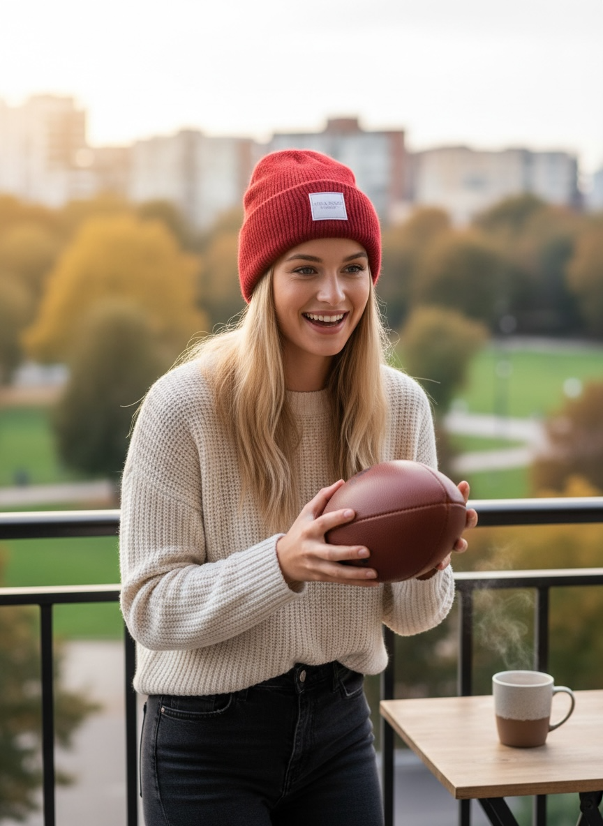 Pre Order Blossom Knit Beanie Red Rouge