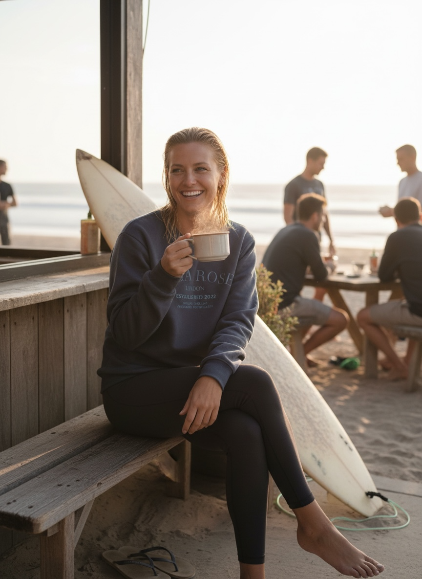 Mila Rose London Navy Crewneck Sweatshirt - 100% Cotton