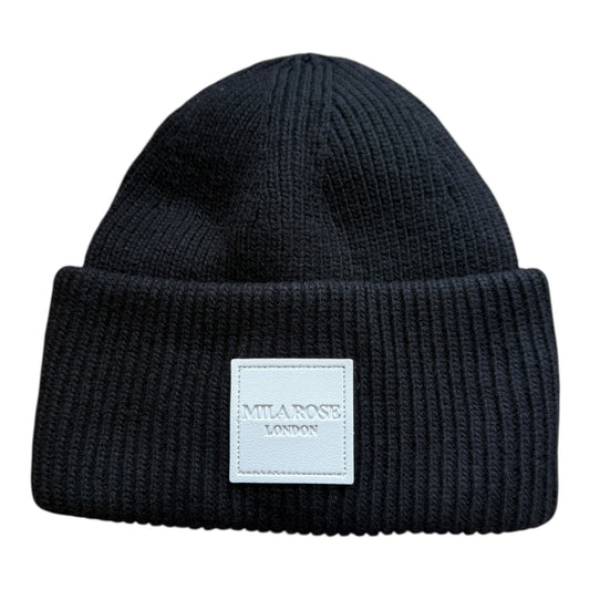Winter Wool Hat Beanie Hat Dusky Black