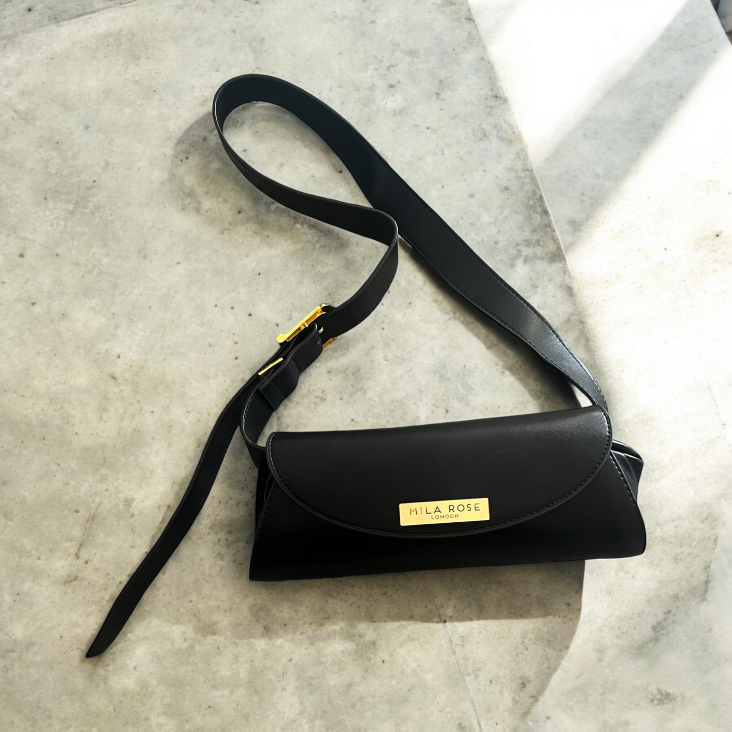 Black Alexa Shoulder & Crossbody Bag