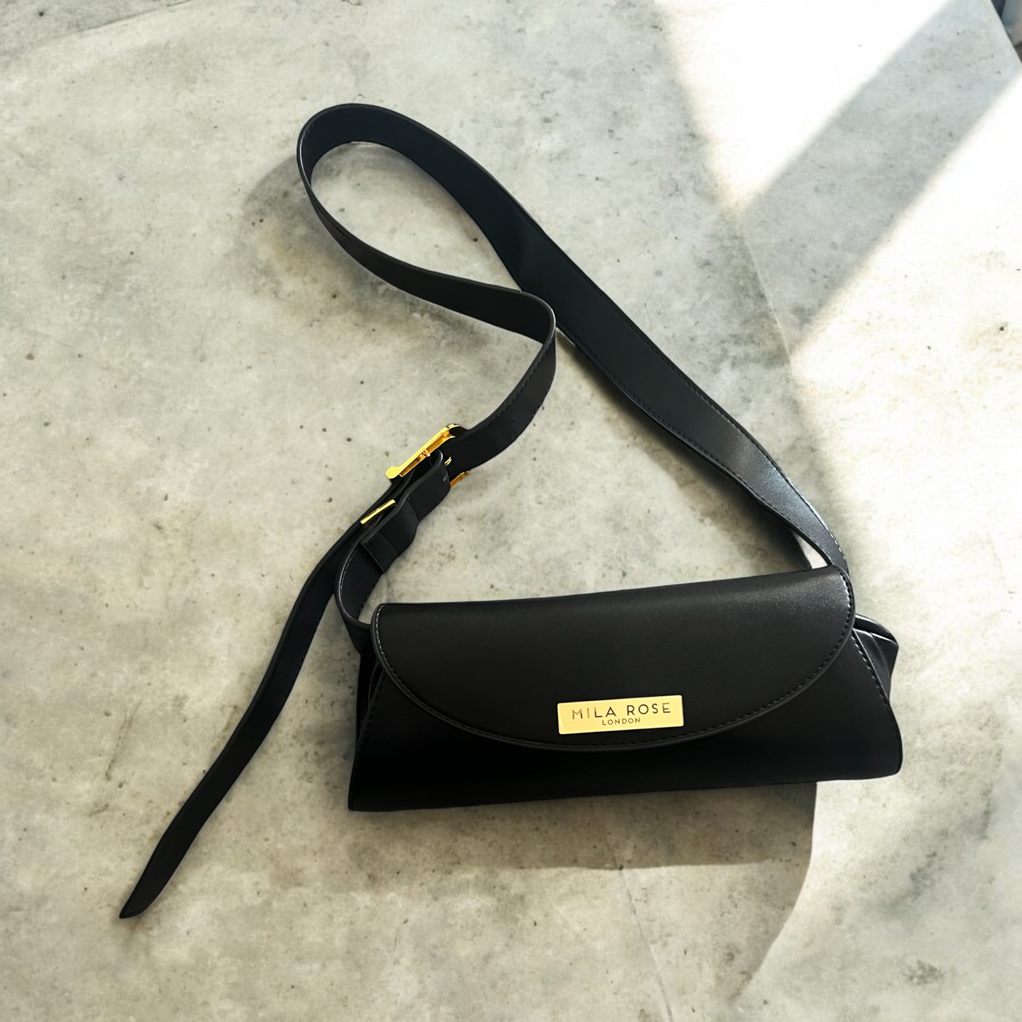 Black Alexa Shoulder & Crossbody Bag