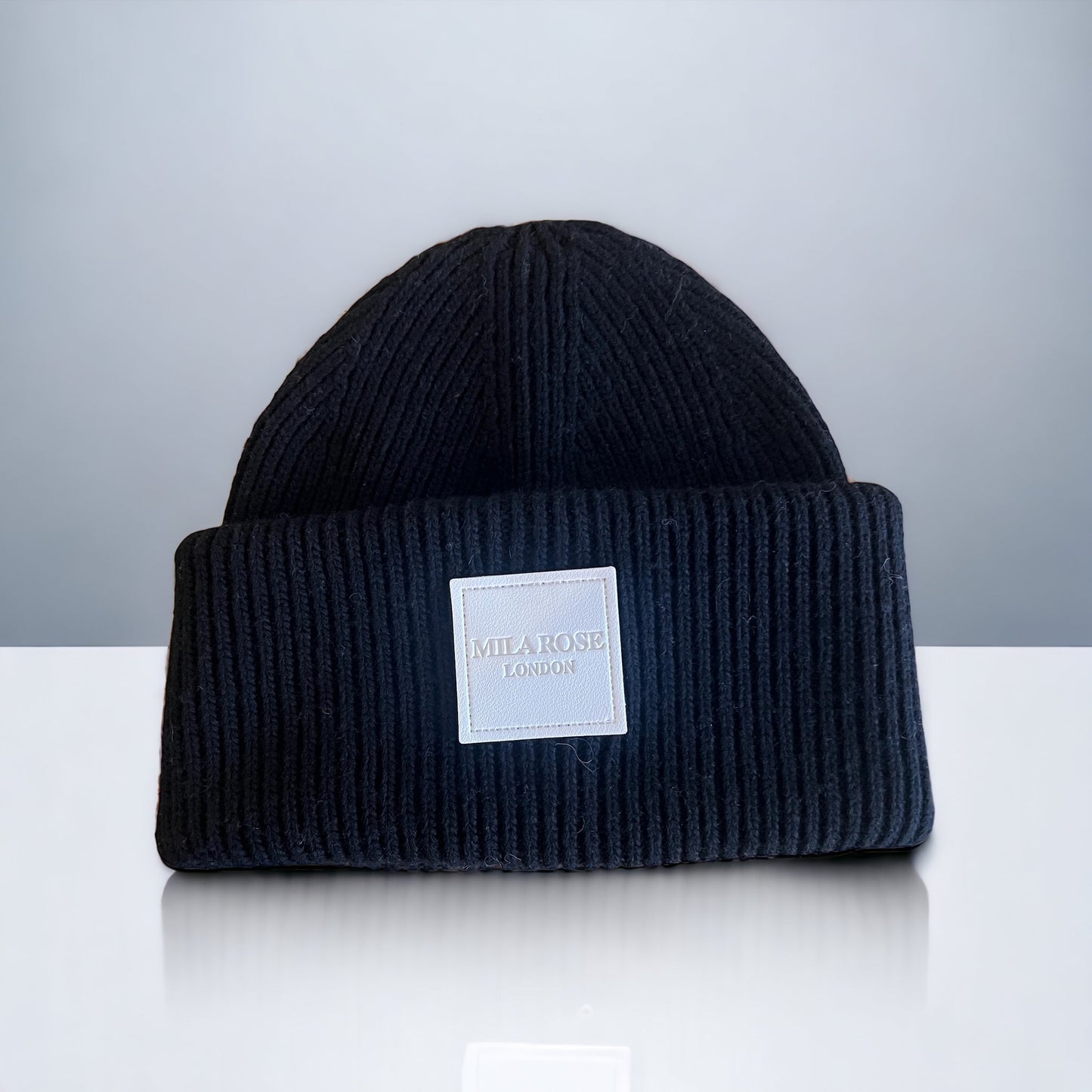 Winter Wool Hat Beanie Hat Dusky Black