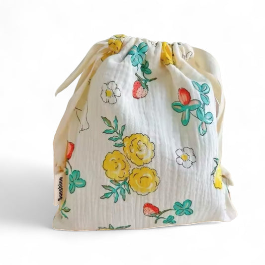 Cosmetic Drawstring Pouch Italian Inspired