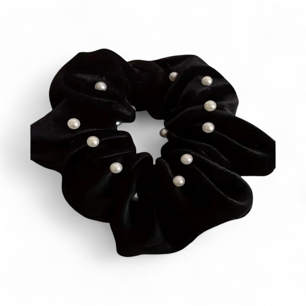 Velvet & Pearl Hairband Christmas