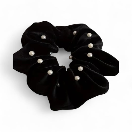 Velvet & Pearl Hairband Christmas