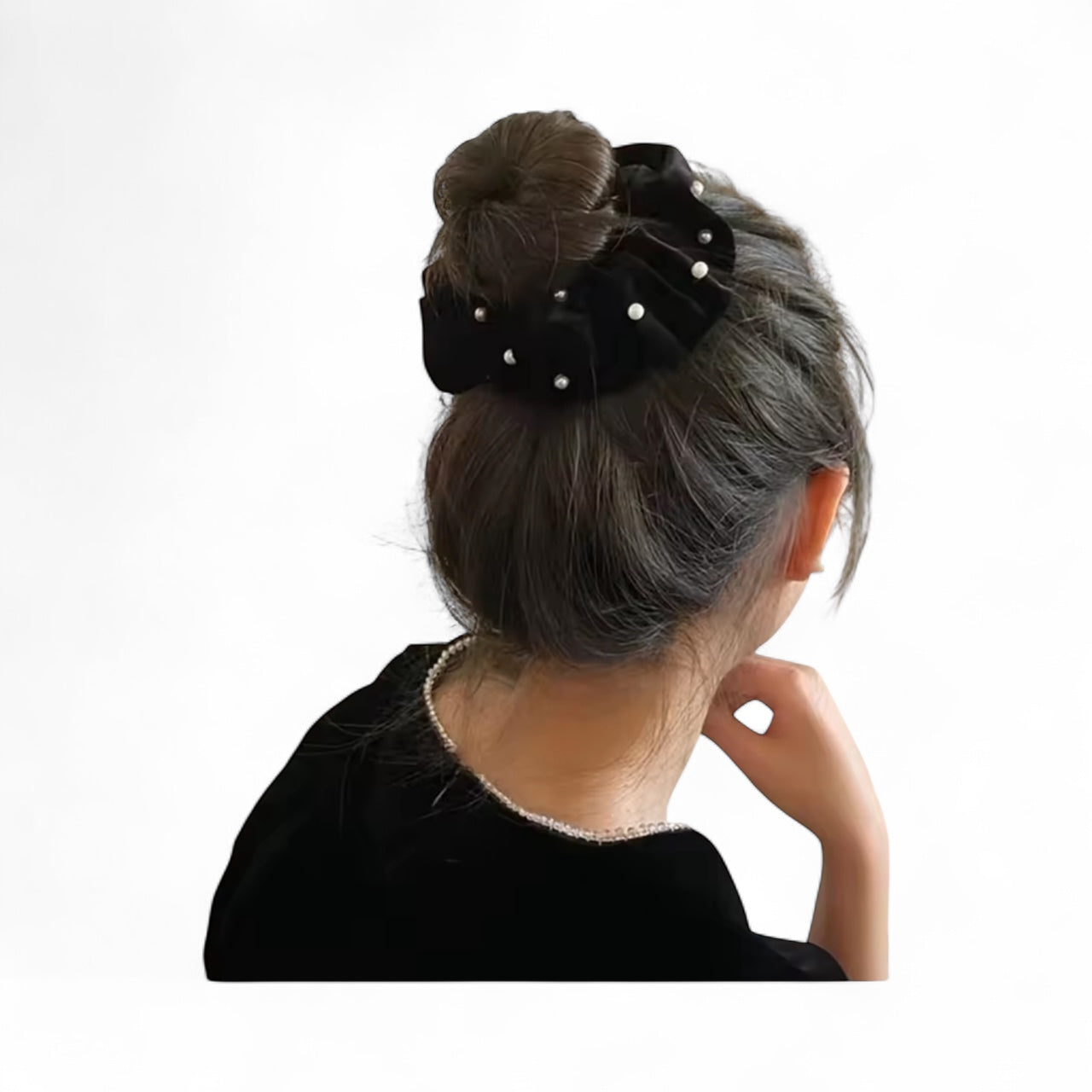 Velvet & Pearl Hairband Christmas