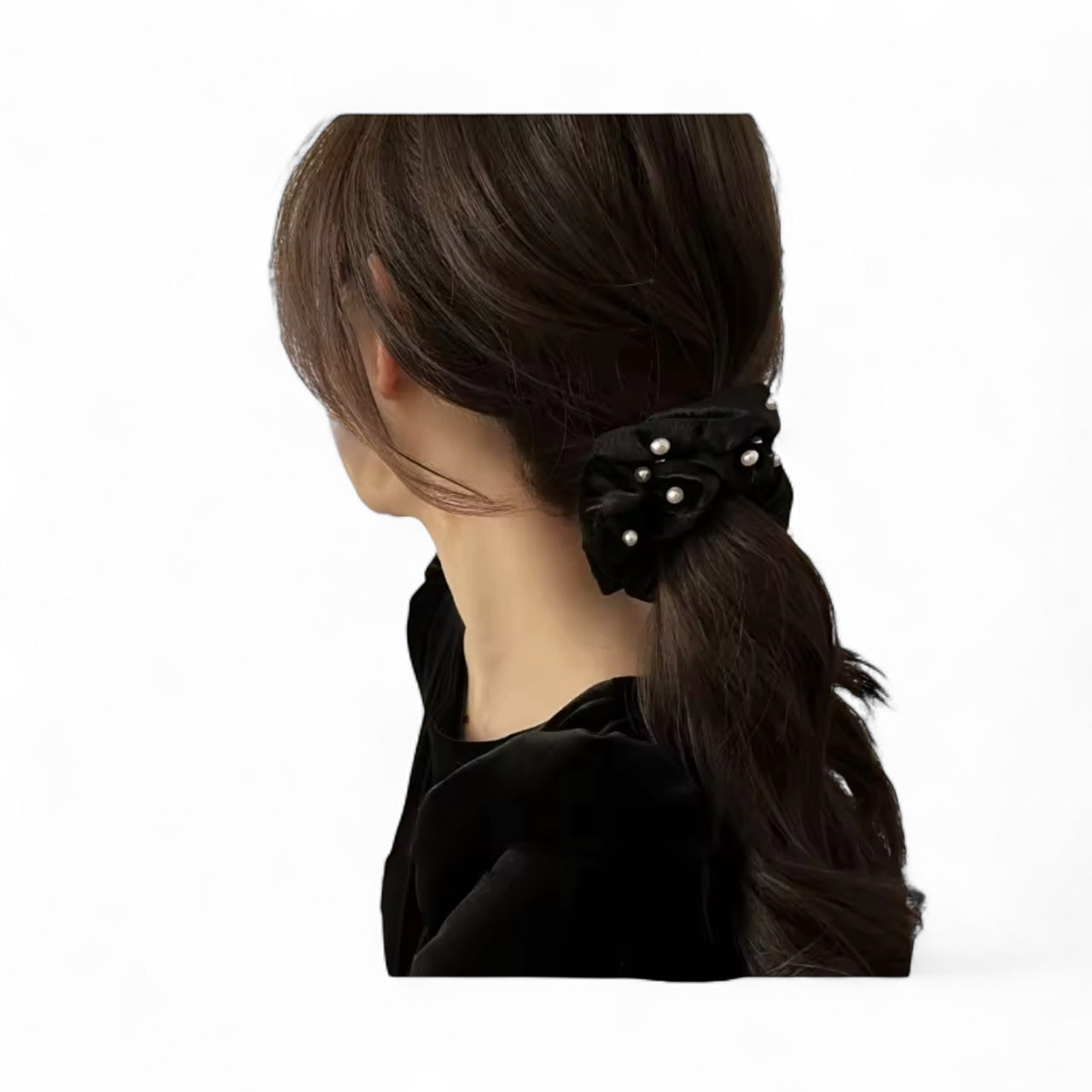 Velvet & Pearl Hairband Christmas