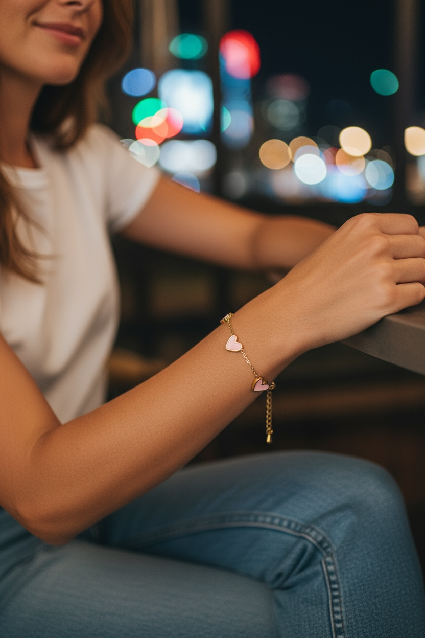 Sweetheart Bracelet White